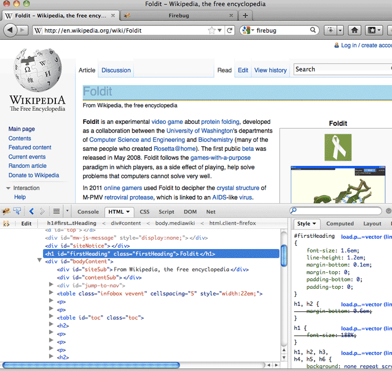Foldit Wikipedia entry