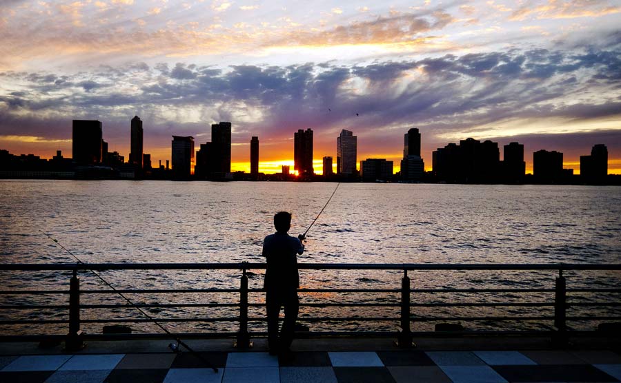 Fishing on the Hudson